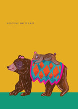 Load image into Gallery viewer, Bear and Cub New Baby Greetings Card
