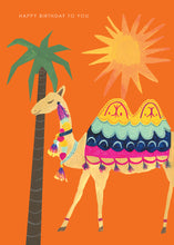 Load image into Gallery viewer, Summer Camel Birthday Greetings Card
