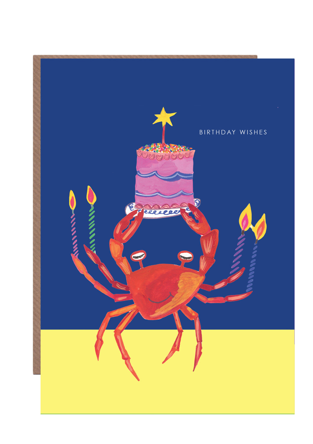 Party Cat and Giant Cake Birthday Greetings Card