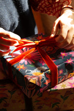 Load image into Gallery viewer, Zebra Flower Power Luxury Gift Wrap ( Single Sheet)
