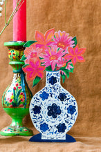 Load image into Gallery viewer, Magical Pop Up Decorative Blue Vase Greetings Card
