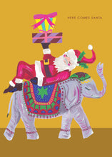 Load image into Gallery viewer, &#39;Santa and Elephant&#39; Christmas Greetings Card
