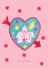 Load image into Gallery viewer, Heart Chapel Wedding Greetings Card

