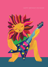 Load image into Gallery viewer, Rocking Lion Birthday Greetings Card
