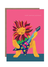 Load image into Gallery viewer, Rocking Lion Birthday Greetings Card
