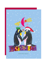 Load image into Gallery viewer, Penguin Kiss Christmas Card
