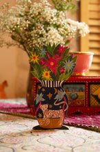 Load image into Gallery viewer, Magical Pop Up Tiger Vase Greetings Card
