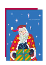 Load image into Gallery viewer, Santa with presents Christmas Card
