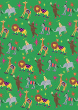Load image into Gallery viewer, Animal Roller Disco Luxury Gift Wrap (Single Sheet)

