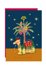 Load image into Gallery viewer, Magical Camel and Tree Christmas Card
