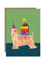 Load image into Gallery viewer, &#39;Afghan Dog&#39; Birthday Greetings Card
