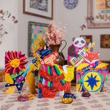 Load image into Gallery viewer, Rocking Tiger die-cut Greetings Card
