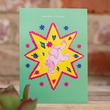 Load image into Gallery viewer, Elephant Star New Baby Greetings Card
