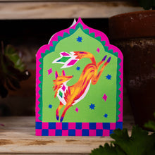 Load image into Gallery viewer, Dancing Fox Arch die-cut Greetings Card
