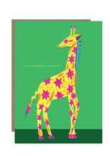 Load image into Gallery viewer, Giraffe Thank you Greetings Card
