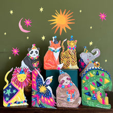 Load image into Gallery viewer, Magical Party Animals greetings cards bundle (Set of 8)
