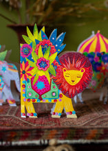 Load image into Gallery viewer, Lion Parade die-cut Greetings Card
