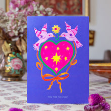 Load image into Gallery viewer, Love Birds Tied The Knot Greetings Card
