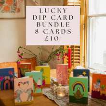 Load image into Gallery viewer, SALE LUCKY DIP CARDS- 8 Greetings cards for £10
