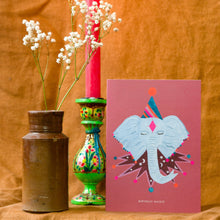 Load image into Gallery viewer, Magic Party Elephant Birthday Greetings Card
