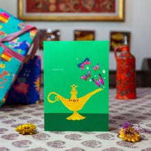 Load image into Gallery viewer, Magic Lamp Thank you Greetings Card
