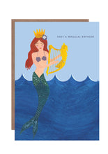 Load image into Gallery viewer, Magical Mermaid Birthday Greetings Card
