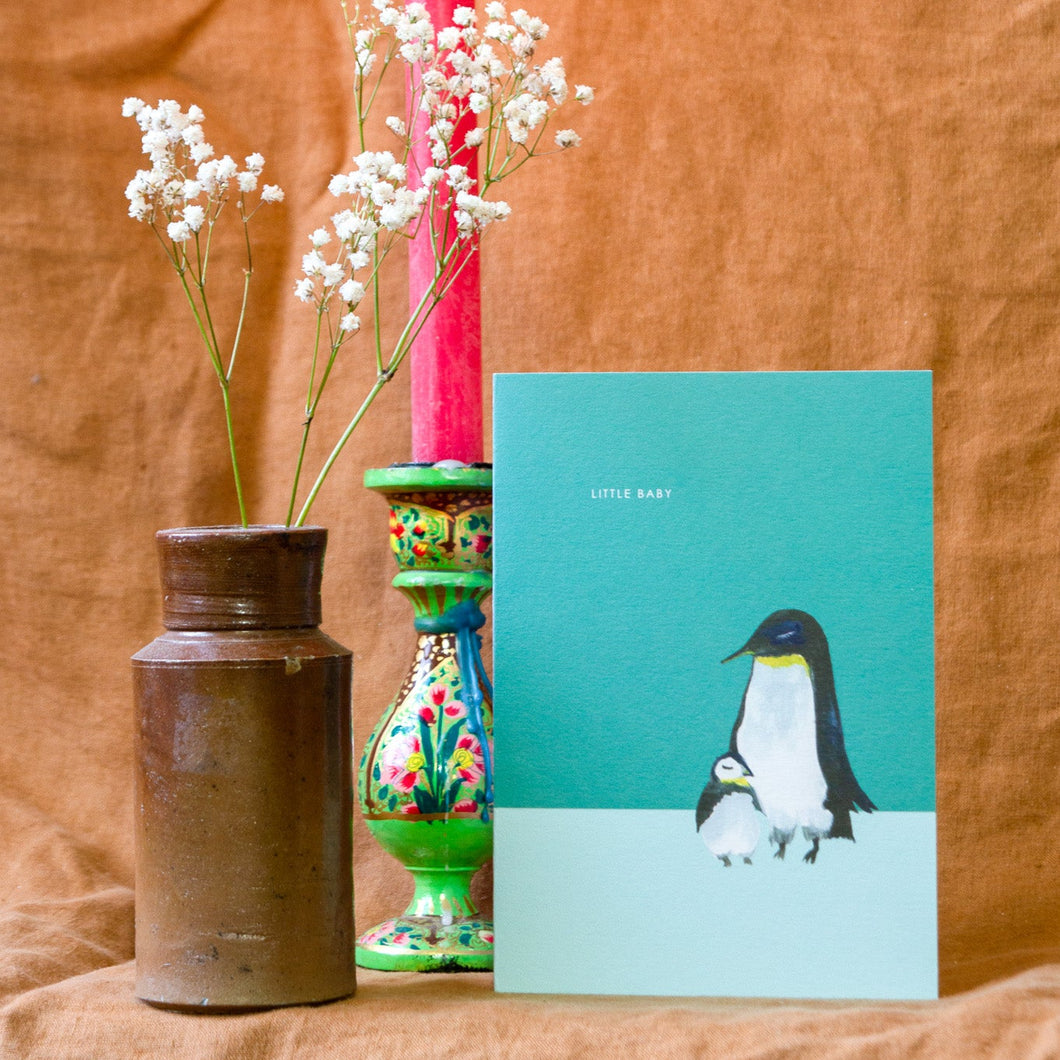 Penguin New Baby Greetings Card