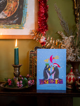 Load image into Gallery viewer, Penguin Kiss Christmas Card
