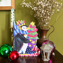Load image into Gallery viewer, &#39;Magical Penguin&#39; Christmas Greetings Card 
