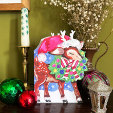 Load image into Gallery viewer,  &#39;Magical Reindeer&#39; Christmas Greetings Card
