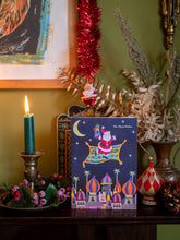 Load image into Gallery viewer, Santa on Magic Carpet Christmas Card
