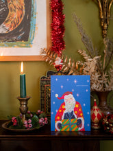 Load image into Gallery viewer, Santa with presents Christmas Card
