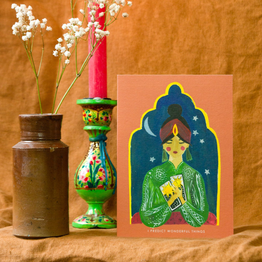 'Fortune Teller' Wonderful Things Greetings Card