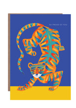 Load image into Gallery viewer, 'Proud Tiger'  Greetings Card

