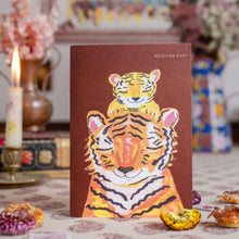 Load image into Gallery viewer, tiger new baby card 
