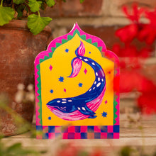 Load image into Gallery viewer, Dancing Whale Arch die-cut Greetings Card
