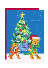 Load image into Gallery viewer, &#39;Tiger in the Snow&#39; Christmas Greetings Card 
