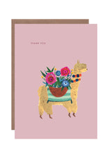 Load image into Gallery viewer, Alpaca Thank you Greetings Card
