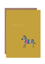 Load image into Gallery viewer, Tiny Zebra New Baby Greetings Card
