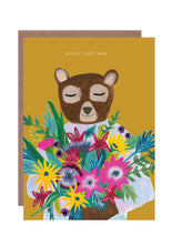 Load image into Gallery viewer, Mum Bear with Flowers Greetings Card
