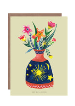 Load image into Gallery viewer, Bottle of Flowers Get Well Soon Greetings Card
