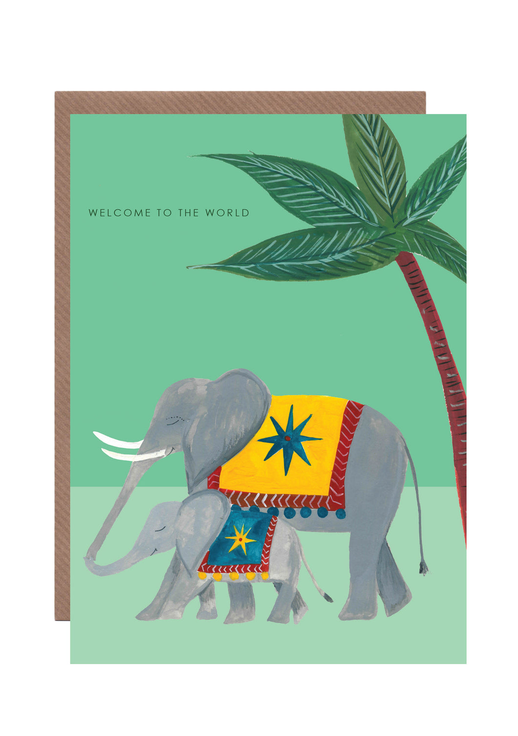 Elephant and Child New Baby Greetings Card