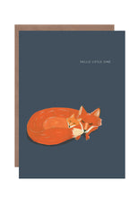 Load image into Gallery viewer, Fox and Cub new baby card
