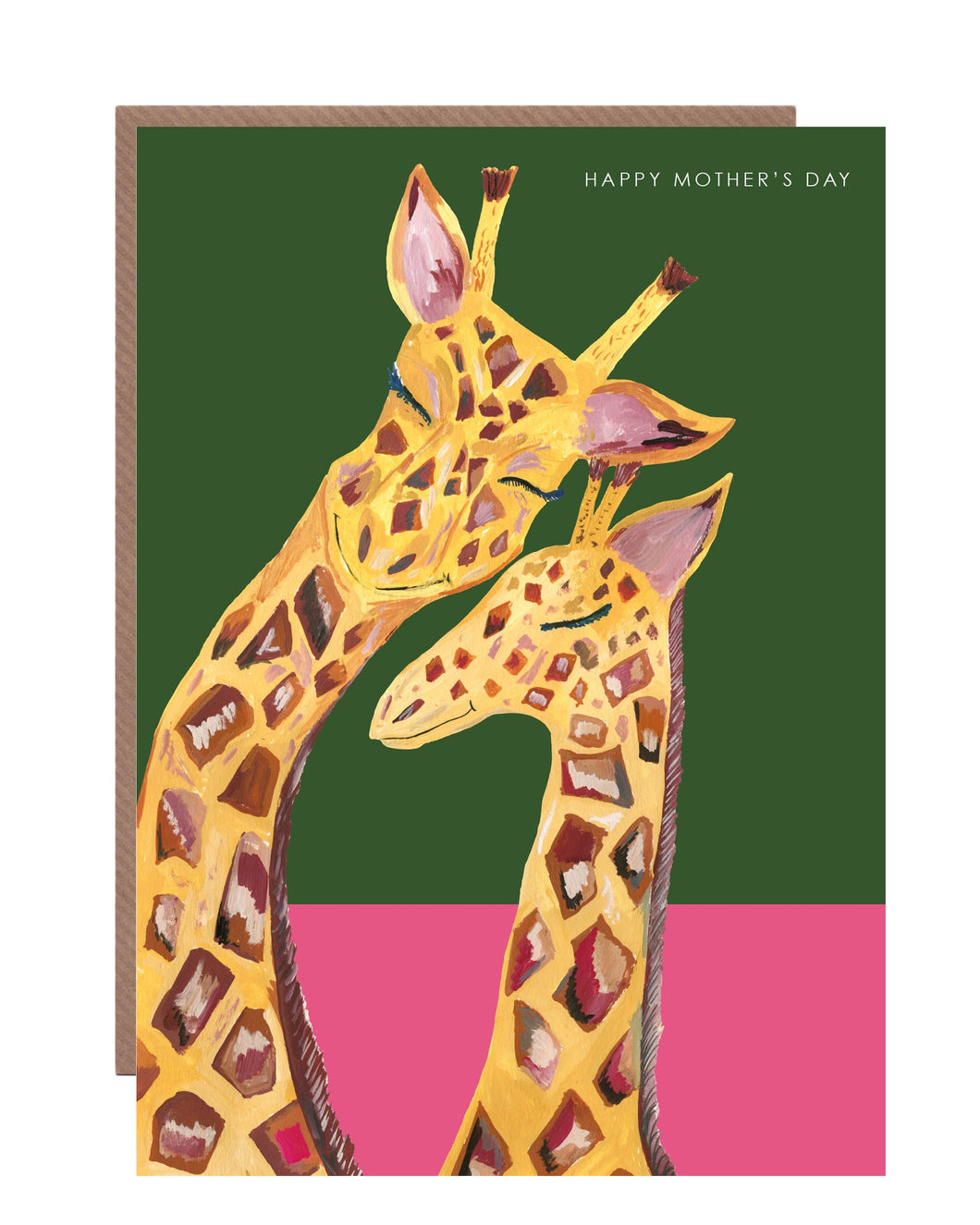 Giraffe Mothers Day card