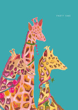 Load image into Gallery viewer, Giraffe Party Time Card
