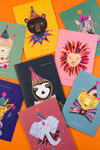 Load image into Gallery viewer, Magical Party Animals Birthday Bundle of 8 Greetings Cards
