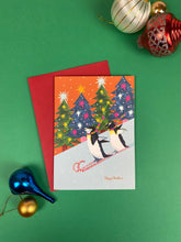 Load image into Gallery viewer, Penguin Race Christmas Card
