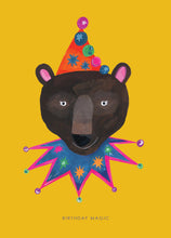 Load image into Gallery viewer, Magic Party Bear birthday card
