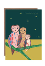 Load image into Gallery viewer, Owl Family New Baby Greetings Card
