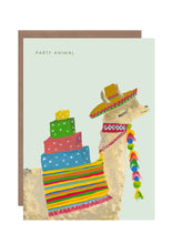 Load image into Gallery viewer, Party Llama birthday card
